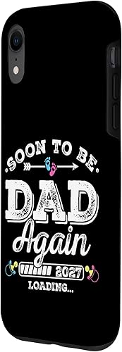 Miniatura 2 de Soon to Be Dad Again 2027 Loading for Pregnancy Announcement Case for iPhone XR