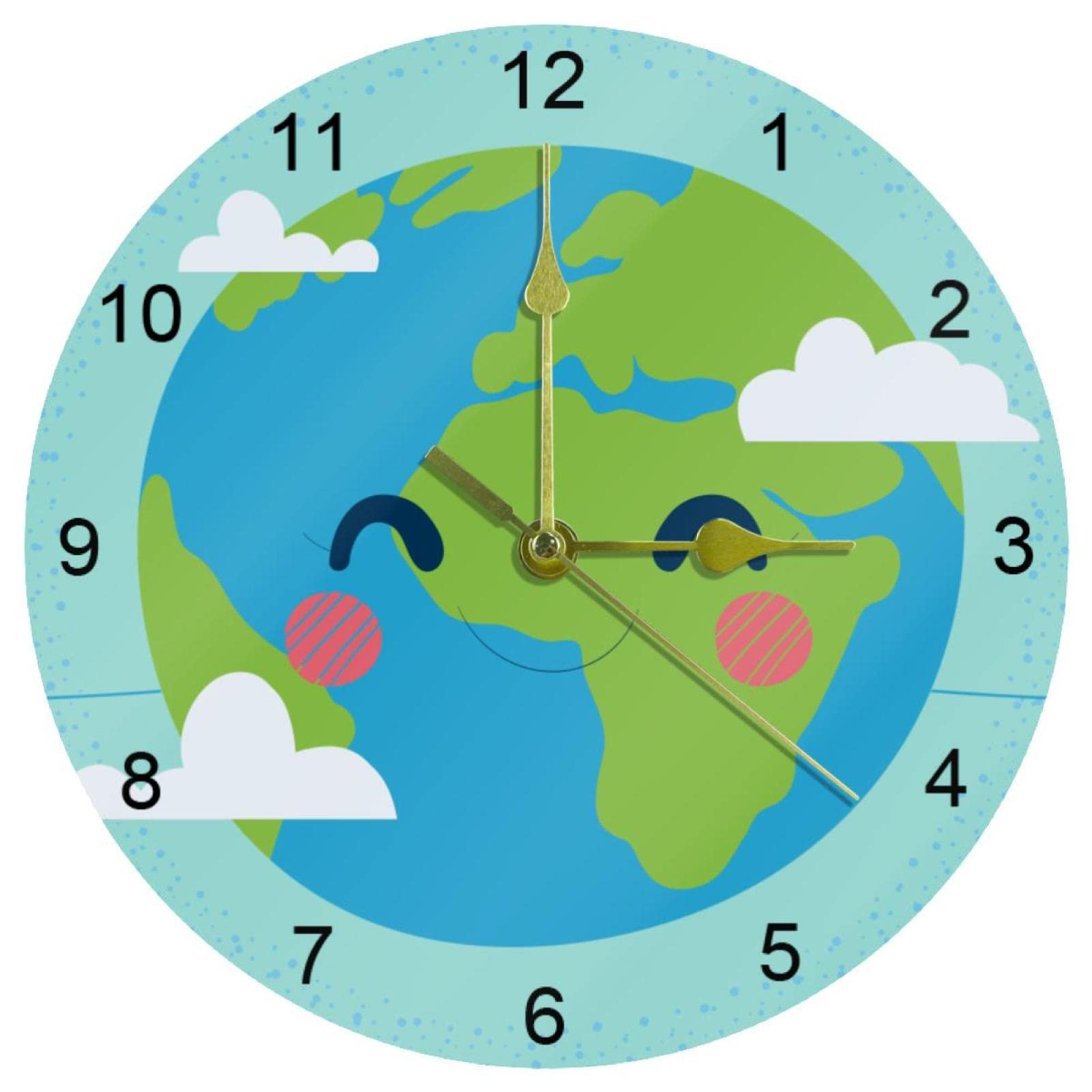 Horloge de cuisine amusante ronde de 25,4 cm pour animer vos pièces de vie