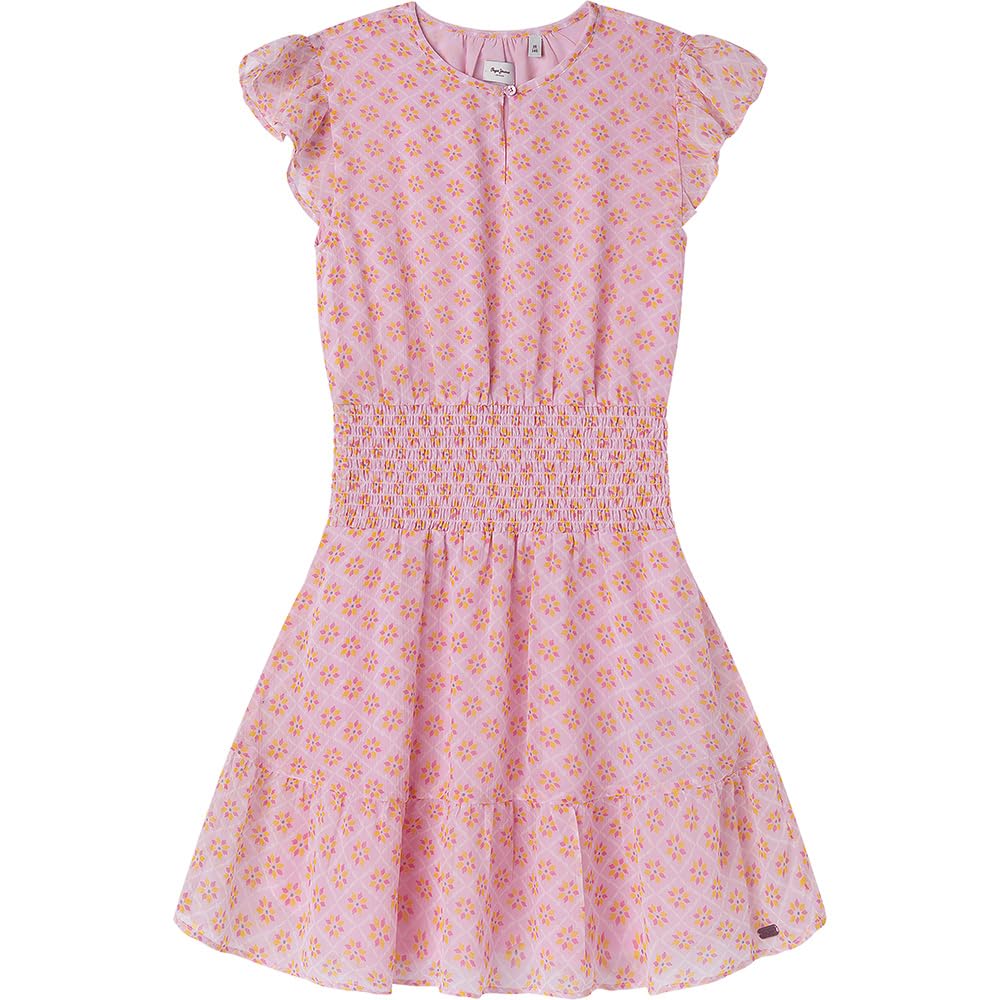 Pepe Jeans Girls Victoria Dress, Pink, 8 Years UK