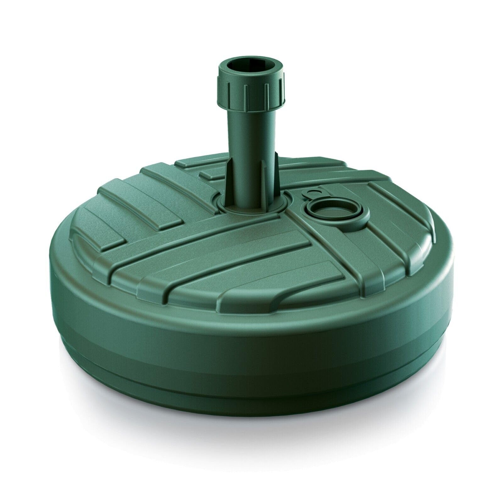 Urbnliving Round Green 10/12L Round/Square Plastic Umbrella Parasol Base Stand Garden Sunshade Holder