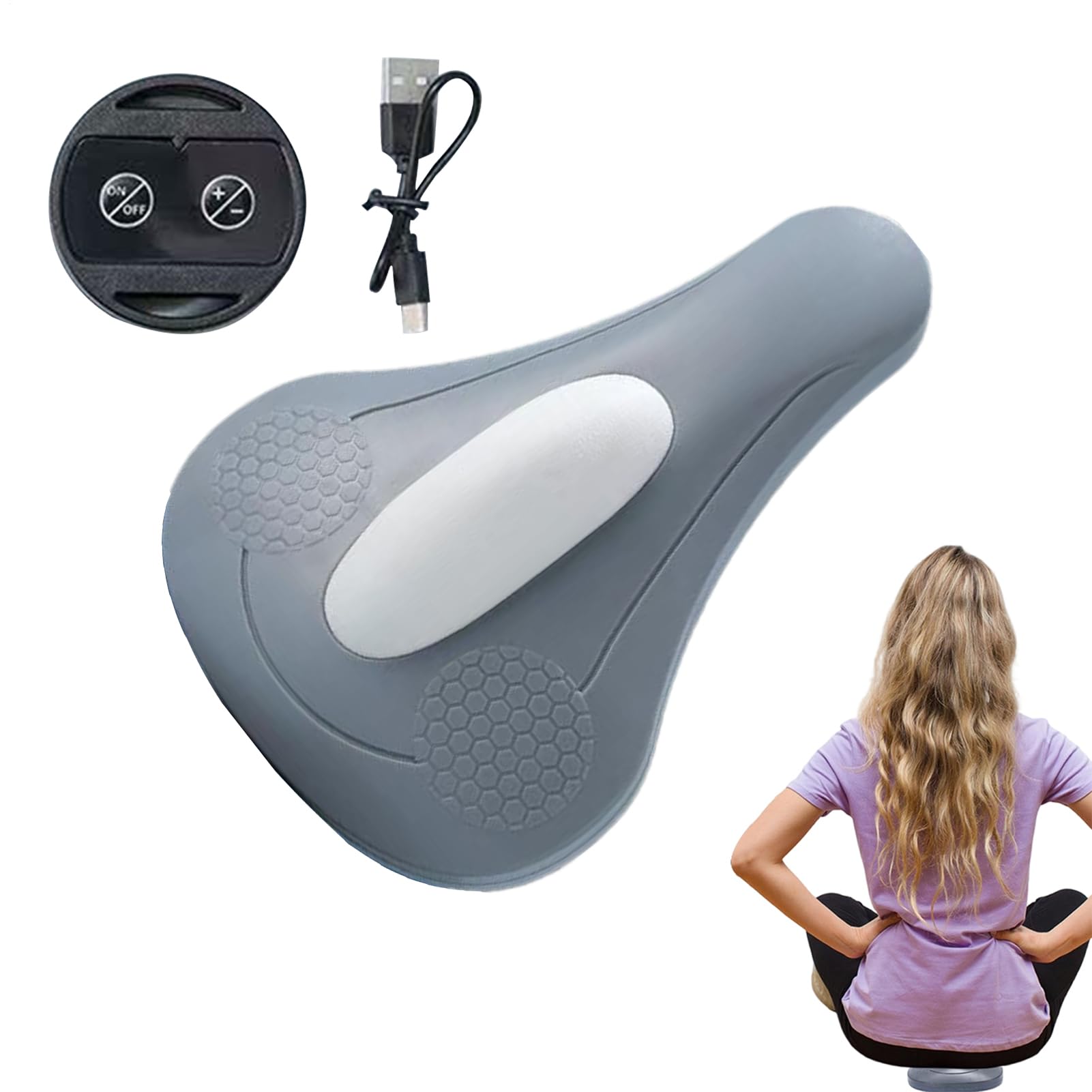 Entrenador de Músculos del Suelo Pélvico | Fortalecedor con 4 Modos de Fortalecimiento, USB Recargable,Entrenador de Músculos Pélvicos para Hombres - para Casa Gimnasio Oficina Viajes Fitness