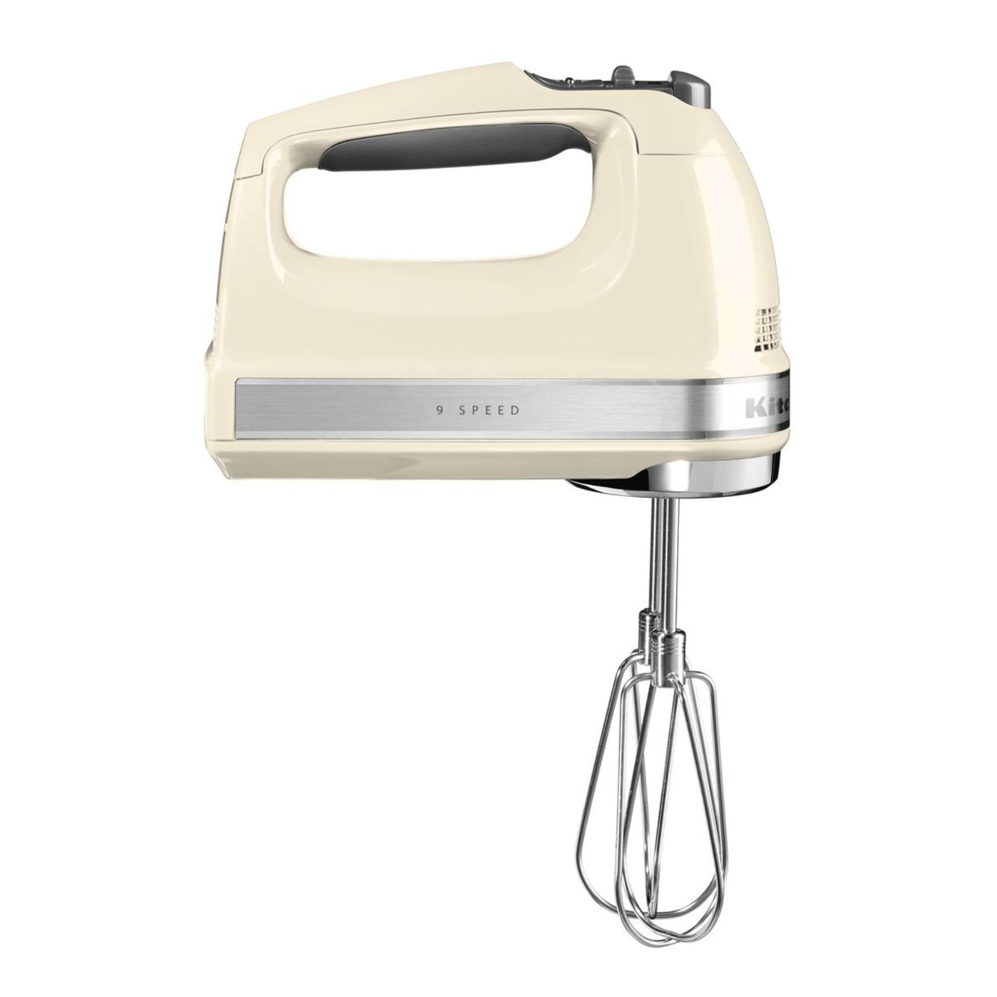 KitchenAid KitchenAid 5KHM9212BAC 9-Speed Hand Mixer, Powerful DC Motor, with 5 Stainless Steel Accessories (Beaters, Whisk, Dough Hooks, M