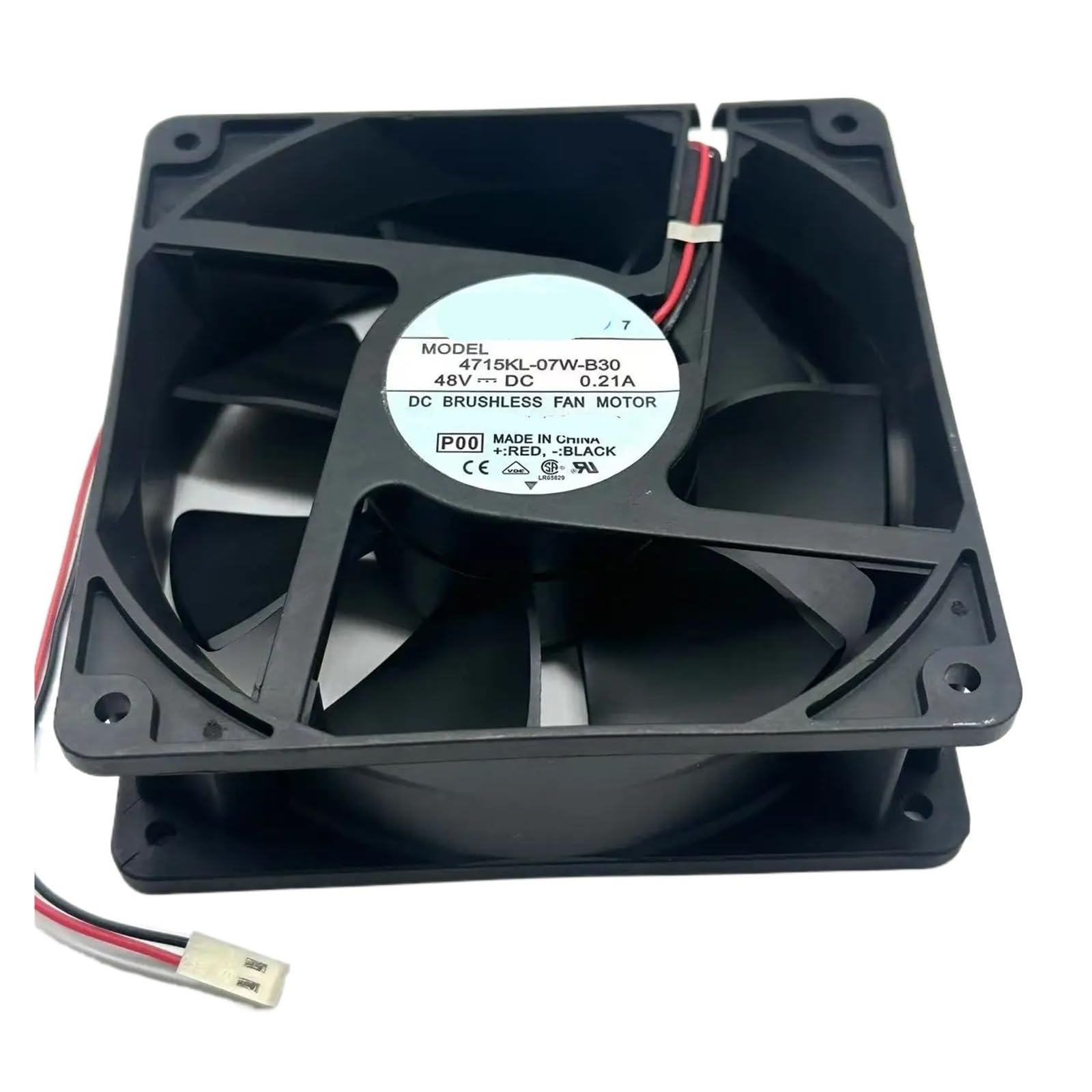 PEQYUACTE 4715KL-07W-B30 2-Wire Cooling Fan DC 48V 0.21A 120x120x38mm