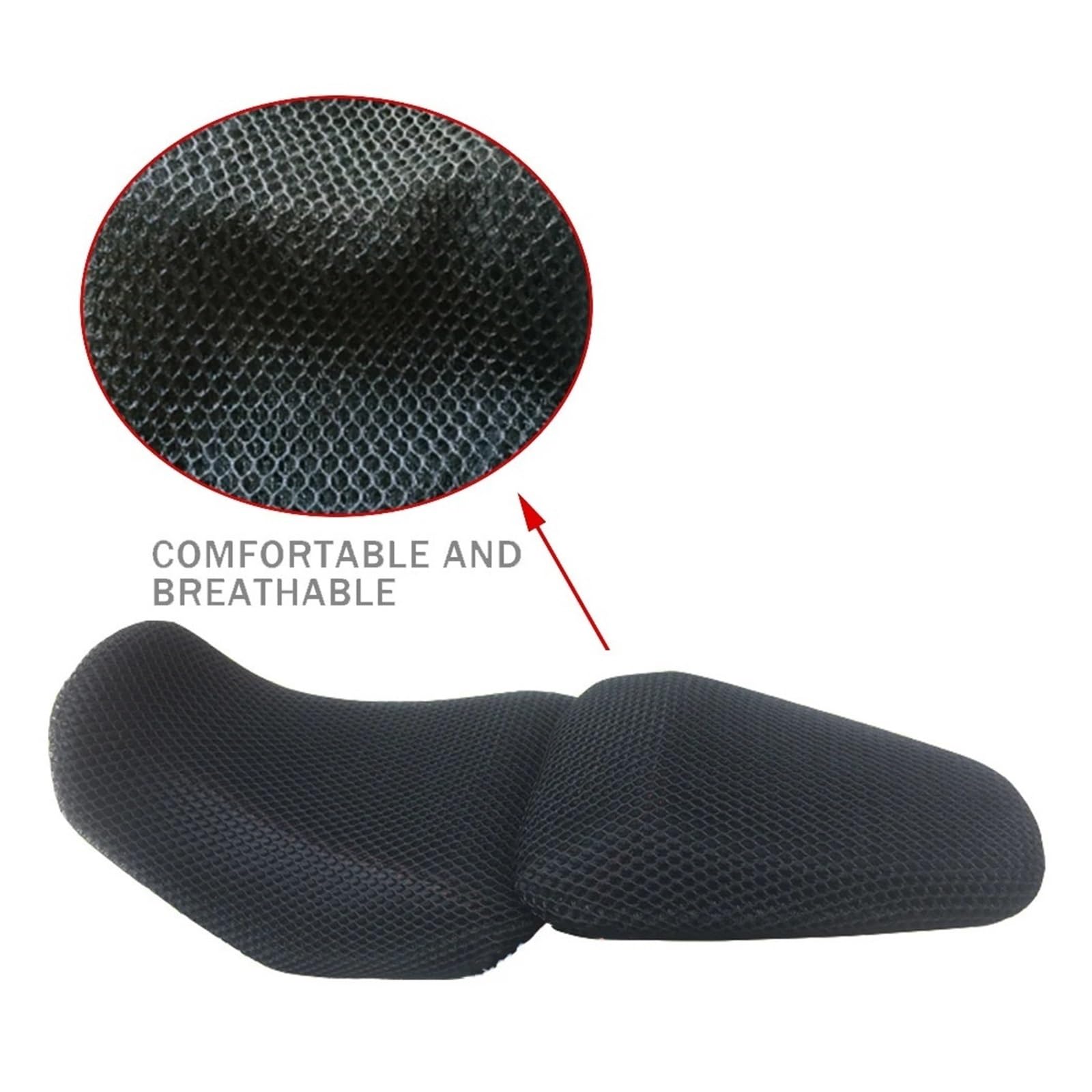 Motorrad Sitzkissen Für Loncin VOGE 500AC - Netz Mesh Bezug Mit Polsterung