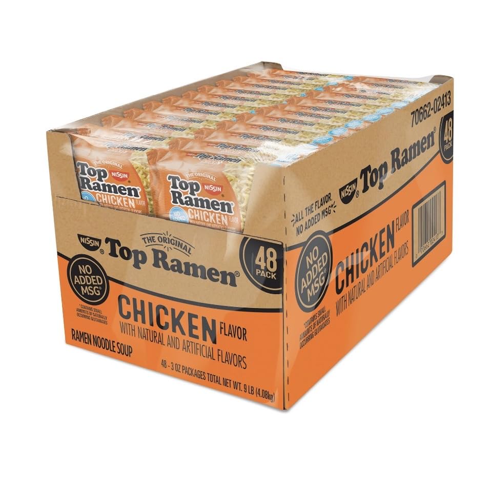 Nissins Top Ramen Chicken Flavor Noodle Soup, 48 pk./3 oz.