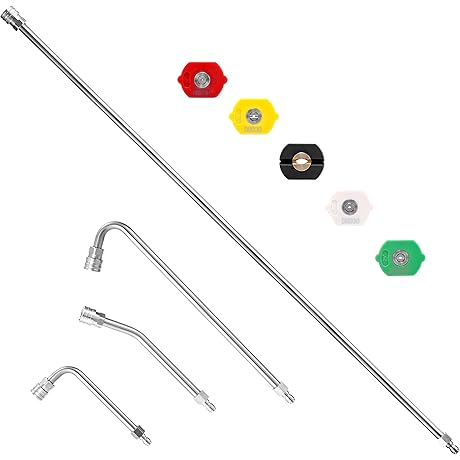 M MINGLE Pressure Washer Extension Wand with 5 Nozzle Tips