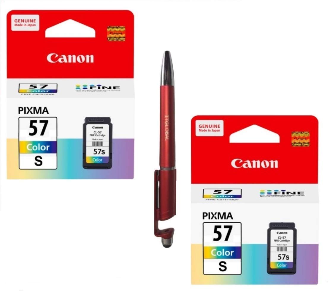 Canon CL 57 Small Ink Cartridge - 2 Pcs E400 E410 E417 E460 E470 E477 E480 E3170 E3177 E4270 with ITGLOBAL 3in1 Multi-Function Mobile Phone Stand Stylus Ballpoint Pen (B081F6HG9F) Amazon Price History, Amazon Price Tracker