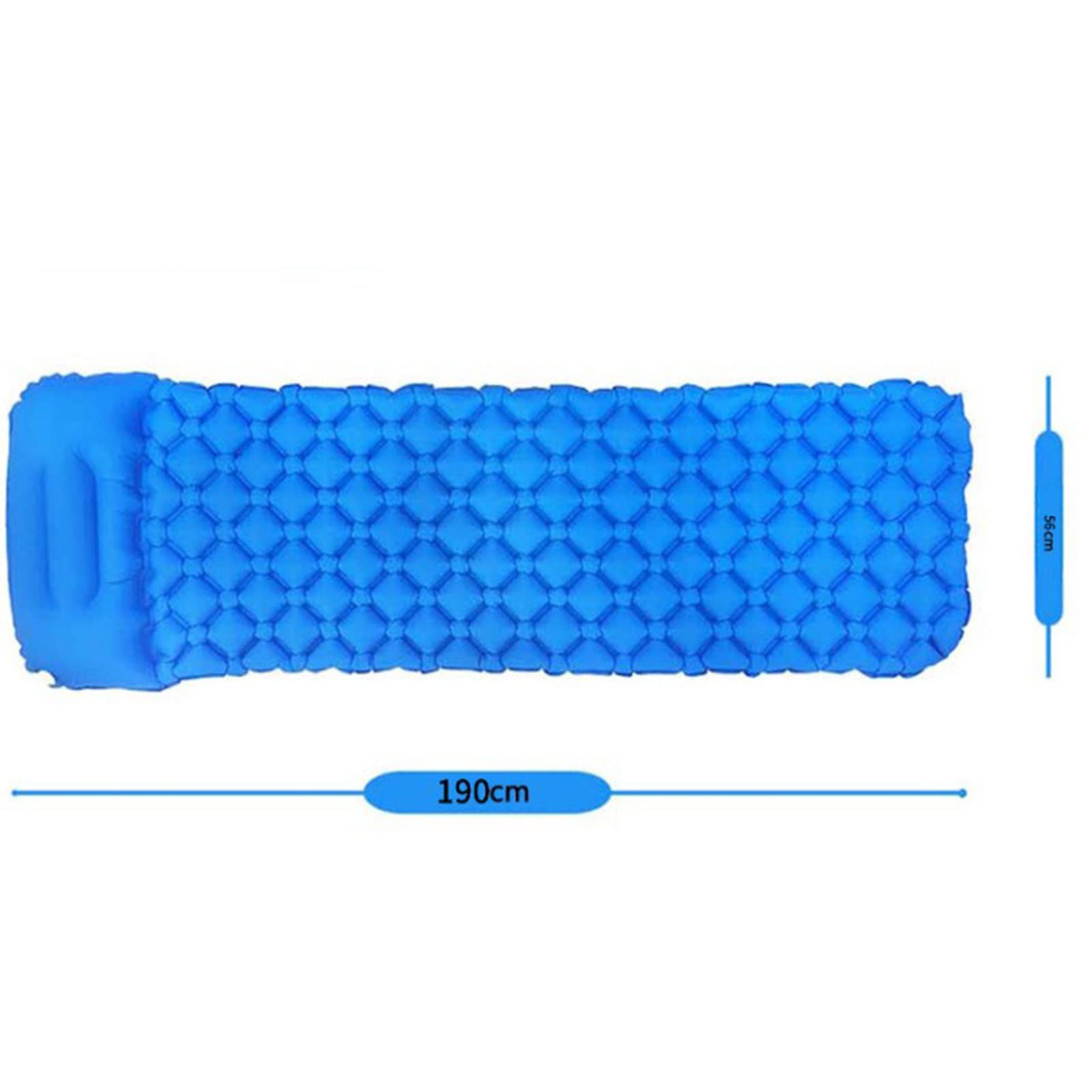 Materassino per Tenda da Esterno Campeggio Tappetino da Picnic Portatile Pausa Pranzo Cuscino per Dormire con Nido d'uovo (Blue)