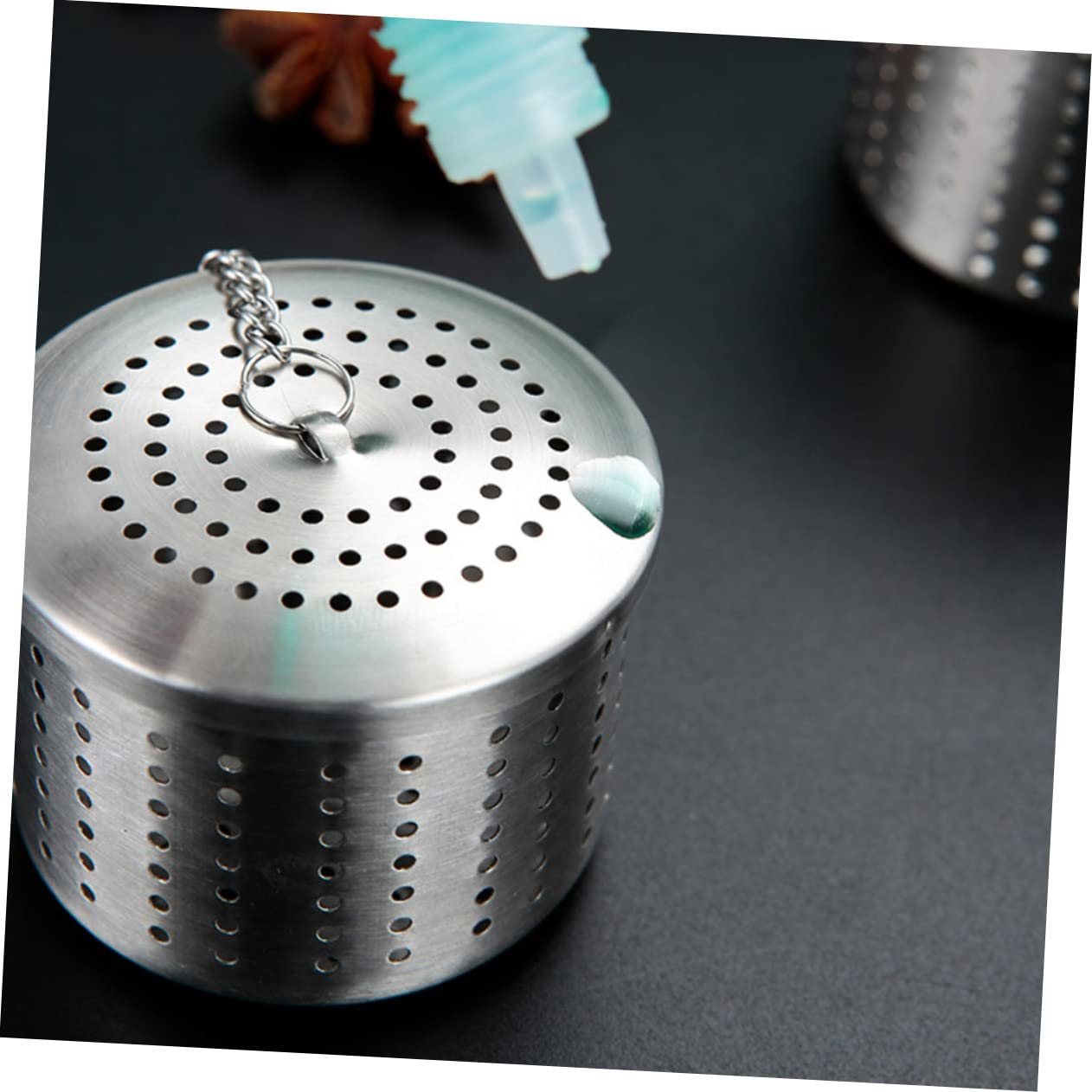 Amosfun 8 Piezas colador de té de acero inoxidable colador infusor de tetera bolsitas de té para té suelto filtro de té profesional té de malla Infusor de té colador de té reutilizable