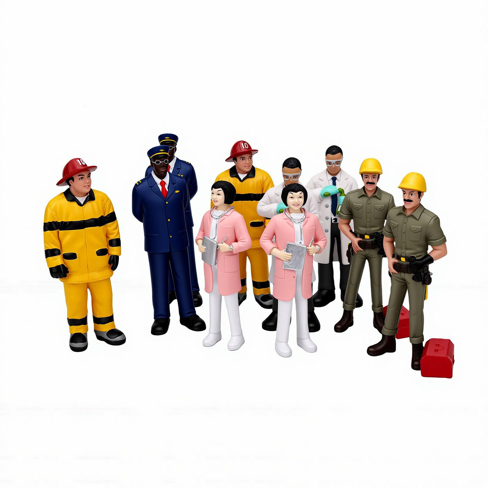 Matybobe Set de Figuras en Miniatura para Juego Imaginativo, Policía (5