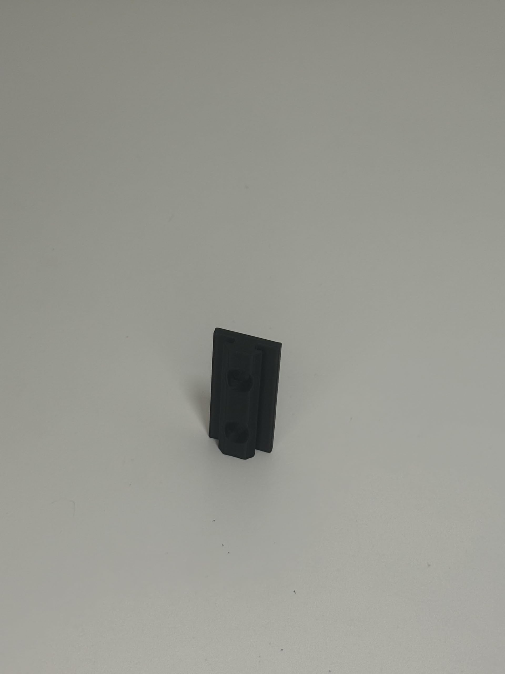 Juego de 2 deslizadores para perfiles de aluminio, tipo B, 40 mm, color negro, con orificio, para perfiles de aluminio tipo B, ranura 6, 20 x 20 mm