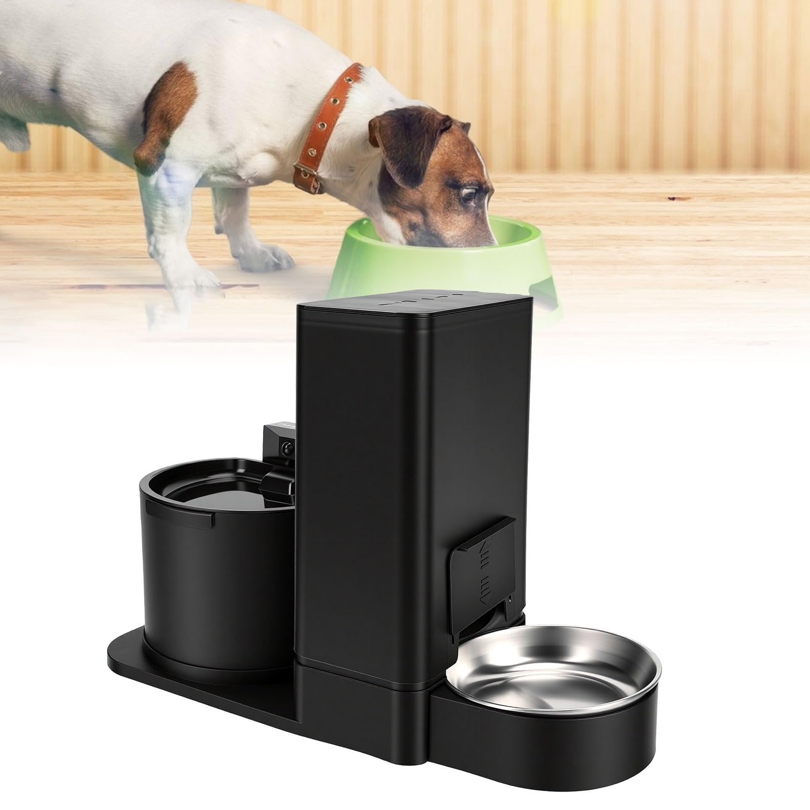 HEEPDD Comedero Automático para Gatos y Dispensador de Agua, Flujo Cálido