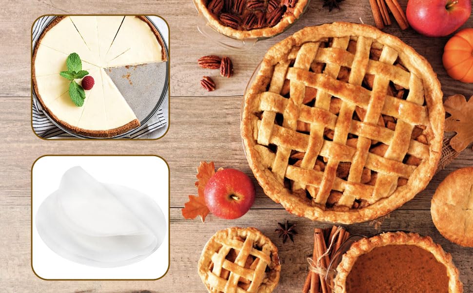 OYAOL 9 Inch Springform Pan - Nonstick Leakproof 304 Stainless Steel Springform Cake Pan with Removable Bottom, Silicone Cheesecake Pan Protector with Parchment Paper - Image 9