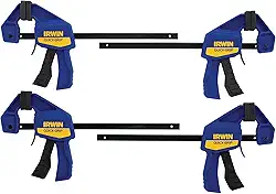 Braçadeiras IRWIN QUICK-GRIP 1964758, 6 polegadas, pacote com 4
