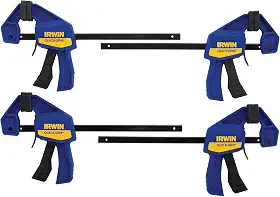 Braçadeiras IRWIN QUICK-GRIP 1964758, 6 polegadas, pacote com 4