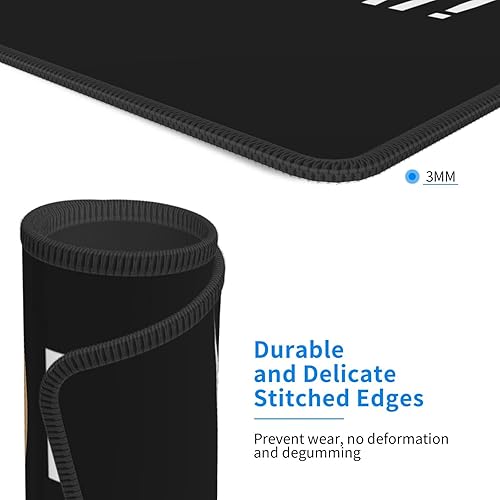 Miniatura 4 de Divertida alfombrilla de mouse cristiana Jesús negra para escritorio con base de goma antideslizante, alfombrilla cuadrada para computadora