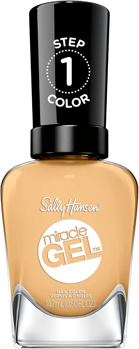Sally Hansen Miracle Gel™, I Don 't Desert You, larga duración, fórmula gelatinosa, no se necesita lámpara UV, esmalte de uñas desnudo