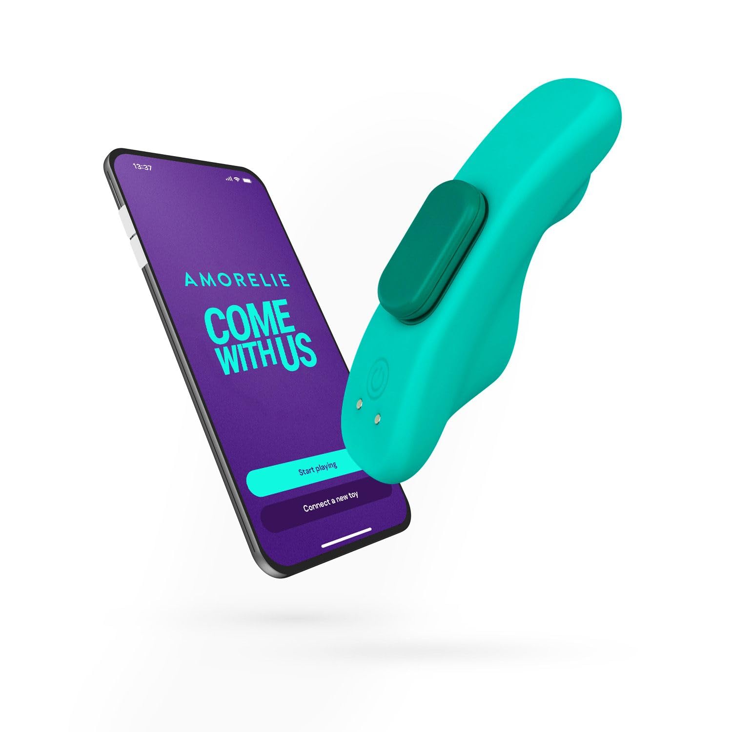 AMORELIE Joy – App-gesteuerter Slip-Vibrator Boogie | Spritzwassergeschützt aus Silikon