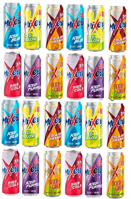 24 Dosen Karlsberg Mixery Mix Bundle 6 Sorten a 500ml inc EINWEG Pfand 3,1-5,9% Vol. + Space Keks von Onlinenshop Bormann