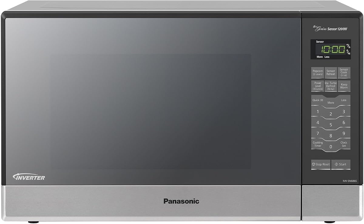 1.2 cu. ft. Inverter Microwave, 1200W - NN-SN686SR
