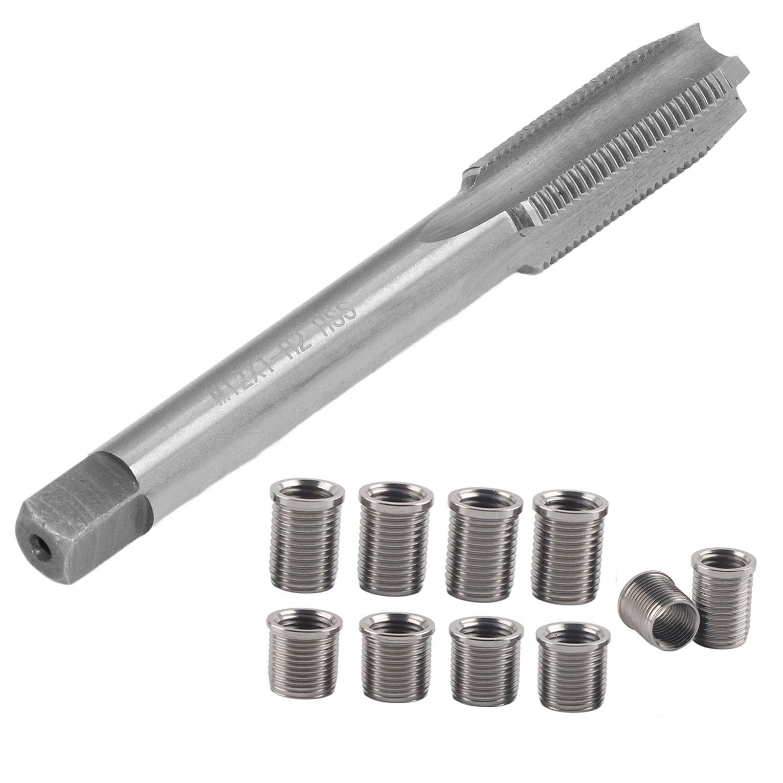 Strumento di Riparazione della Filettatura della Candela Bullone M10x1.0 + Kit Hardware Accessori Auto Rubinetto M12x1.0
