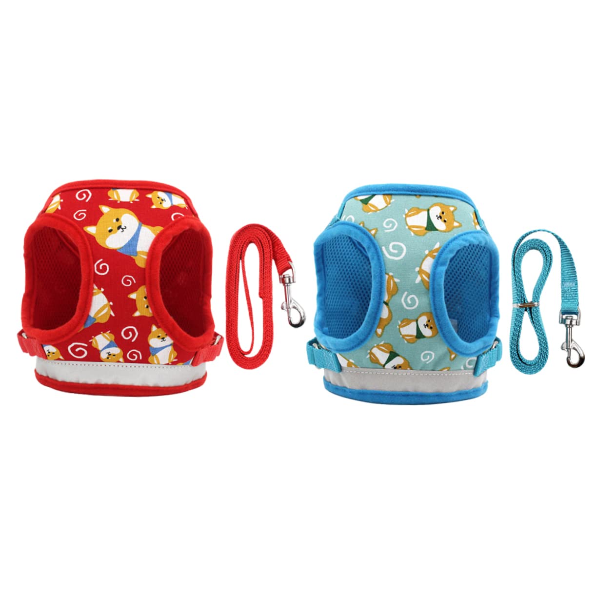 BESPORTBLE 3piezas Arnés para Perros Pequeños Correa Diseño Creativo y Ligero Arnés Antiescape para Cachorros Rojo s