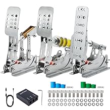 Simjack UT Sim Racing Pedals 200KG Load Cell Brake Pedal PC Racing Simulator Pedals Pressure Sensor HE Hydraulic Pedal (UT-P3)