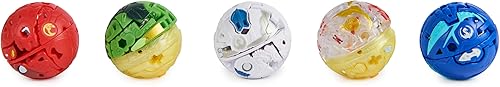 Miniatura 8 de Bakugan Battle - Paquete de 5 unidades, ataque especial Bruiser, Dragonoids, Hammerhead, Nillious figuras de acción giratorias, personalizables,