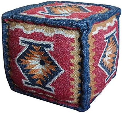 Handmade Kilim Puff Ottoman