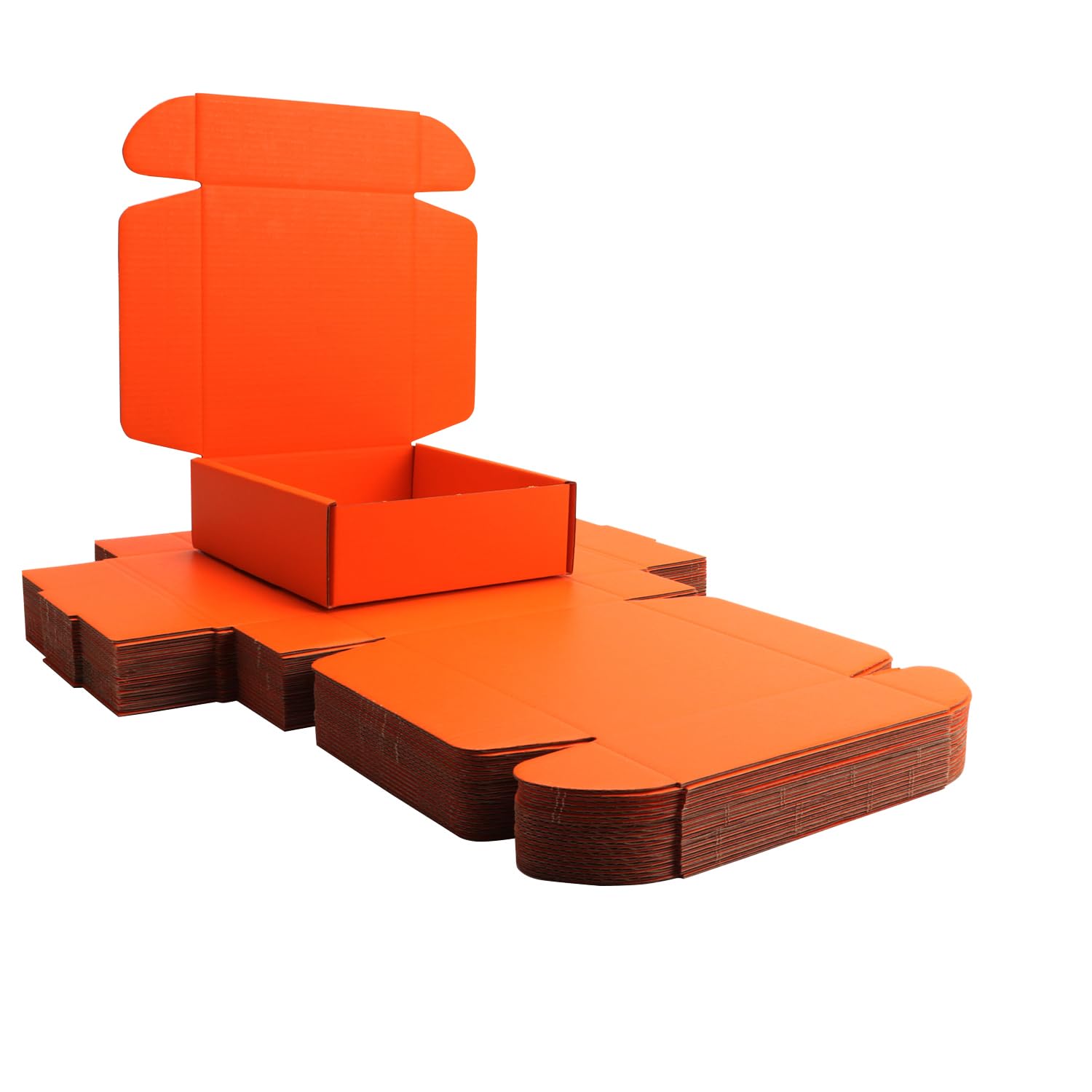 Small Orange Shipping Packaging Boxs KAXILU 20pcs Shipping Boxs L6xW6xH2 inch Suitable E-Commerce Packaging