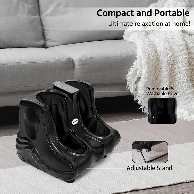 Easy to relieve pain India leg massage machine electric foot and calf for relief from mossagar pain relief feet for martial blood circulation with soothing heat removable cover and digital display (black) Easy to relieve pain India leg massage machine electric foot and calf for relief from mossagar pain relief feet for martial blood circulation with soothing heat removable cover and digital display (black)