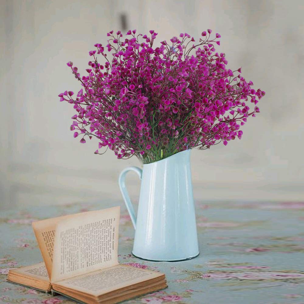 HUAESIN 4pcs Knstliche Blumen Lila Kunstblumen Deko Plastikblumen Knstlich  Dekoblumen Unechte Blumen Kunstpflanzen fr Balkon Garten Innen  Auenbereich Frhling Topf Vase Dekoration : Amazon.de: Kche, Haushalt &  Wohnen