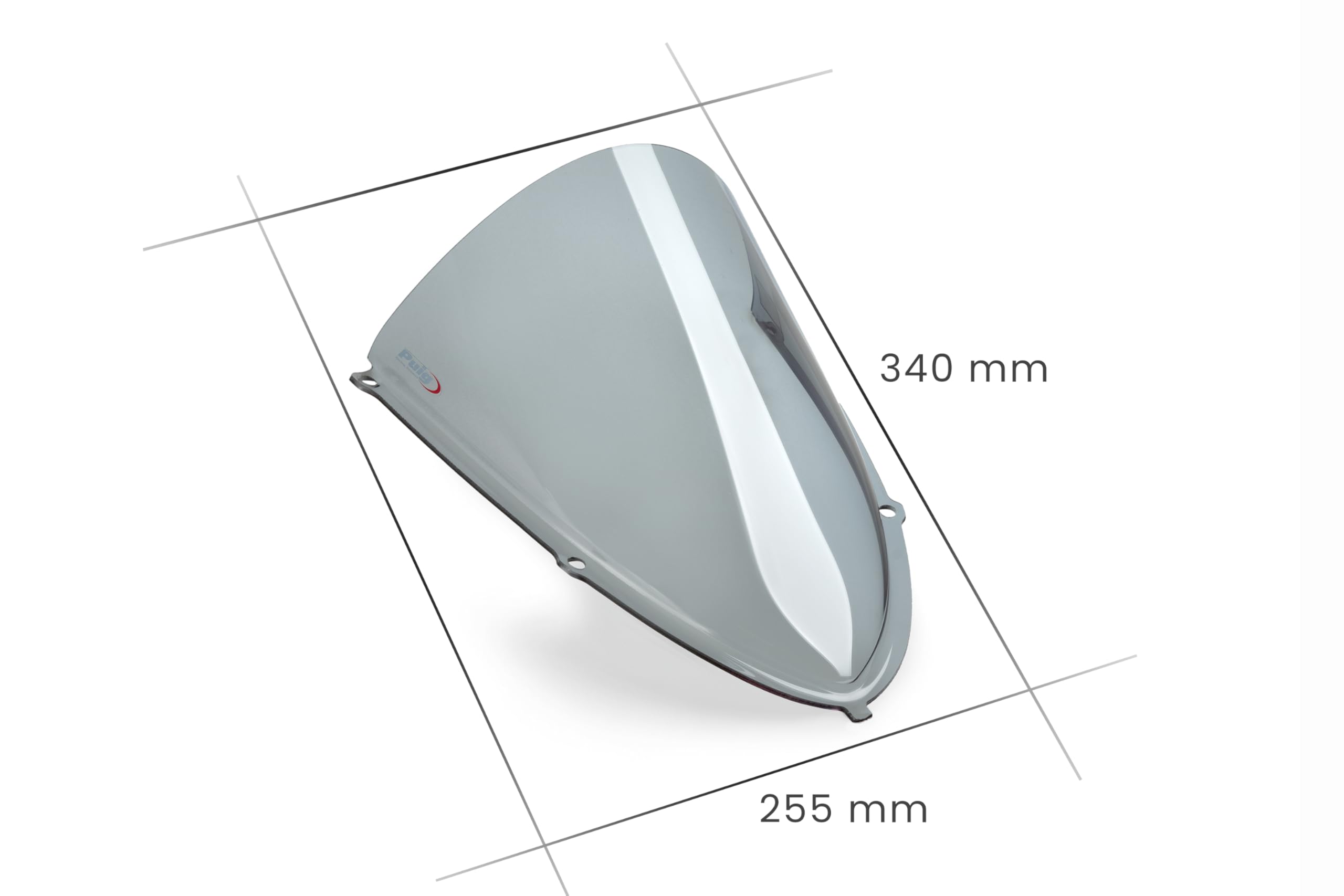 Puig 22274H R-Racer Windscreen - Enhanced Aerodynamics and Protection, Smoked