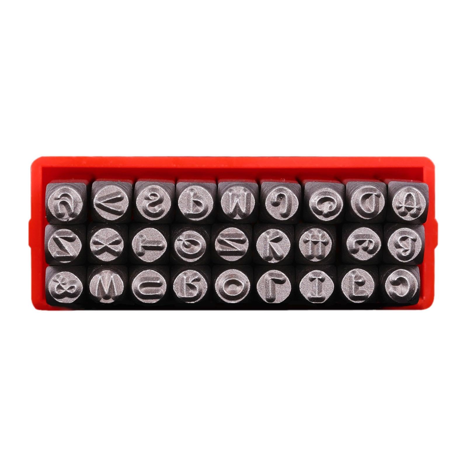 CALANDIS Metal Stamp Set Pressing Die Steel Alphabet Stamp Set for DIY Jewelry Making Uppercase Letters | | Hand Tools-image-23