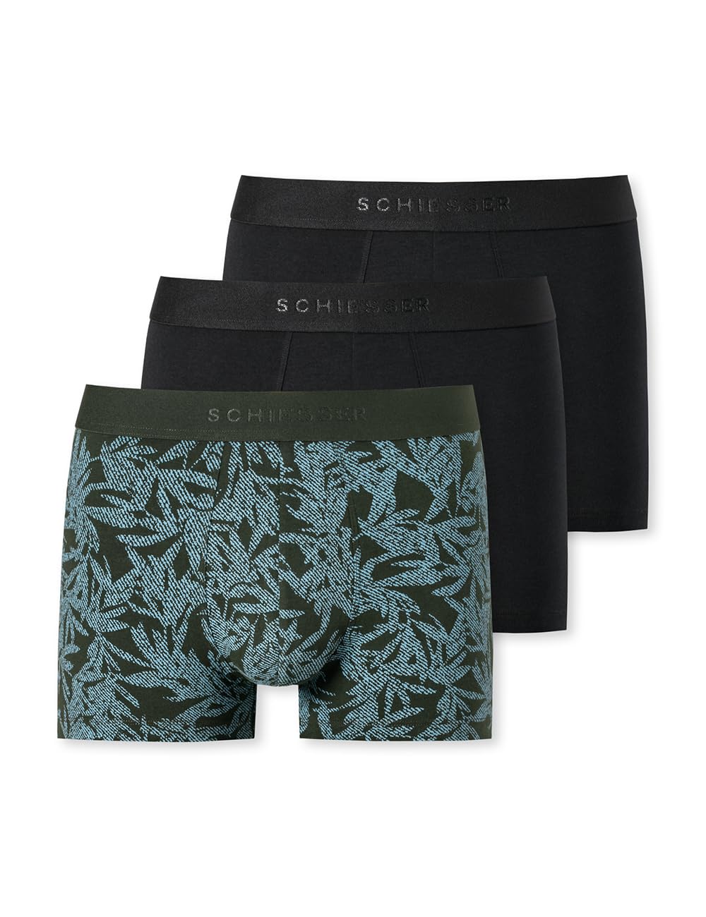 Schiesser Herren 3 PACK Boxershorts Bio Baumwolle Multipack - 95/5 Organic, sortiert 3_180197, 4