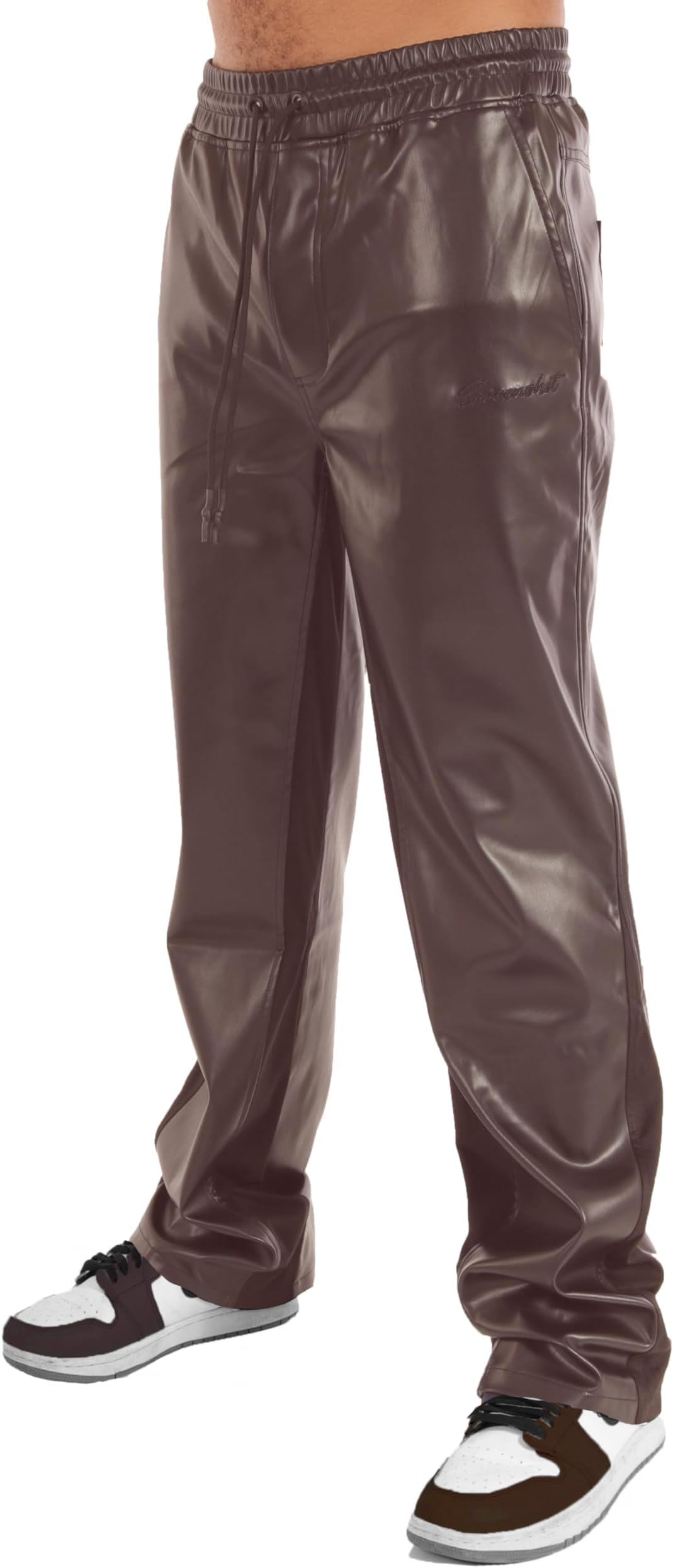 leather pants and dunks