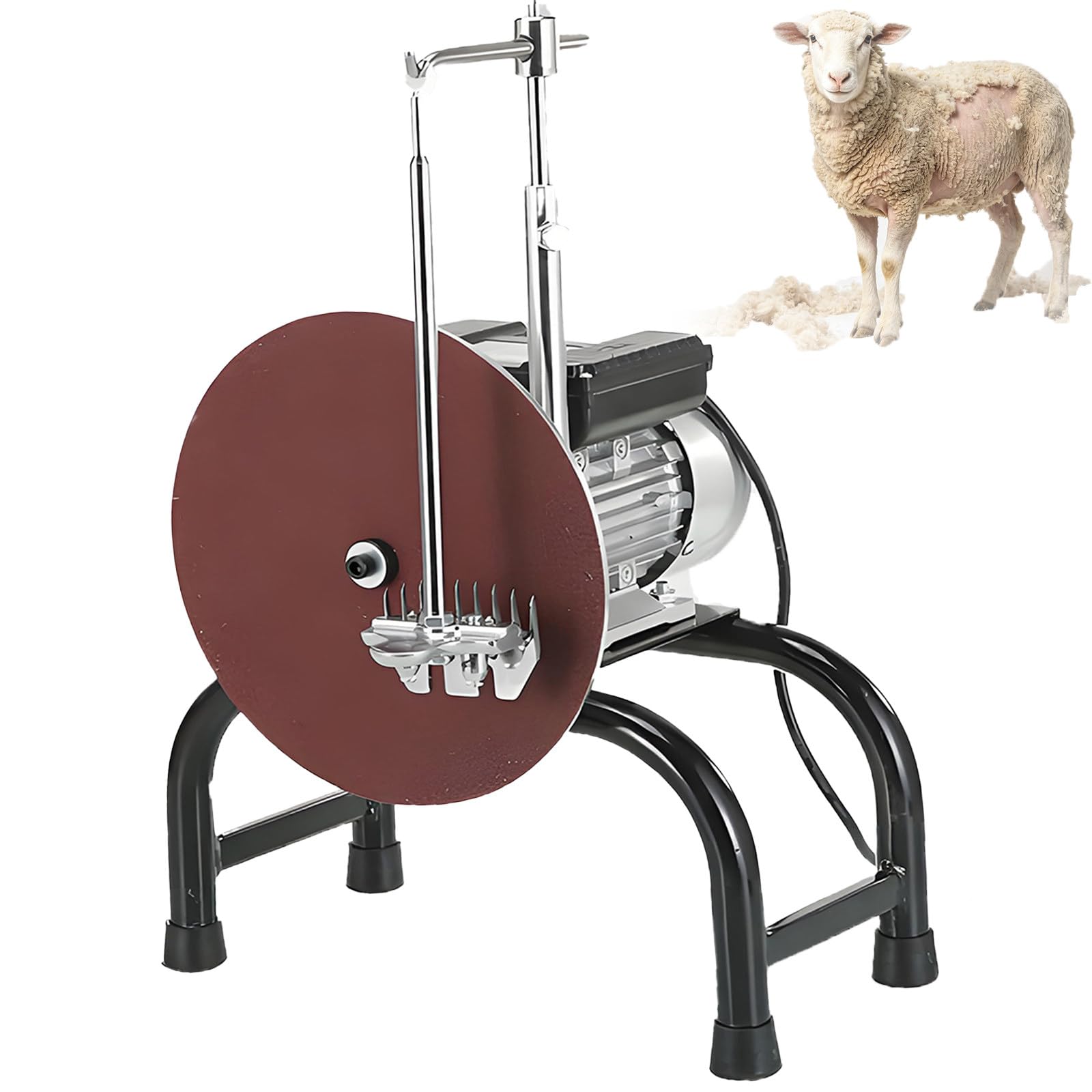 MiyKom This Electric Sheep Shears Sharpener Is Designed for Long-Term Operation, the Durable Aluminum Blade Holder Is Suitable for Use With Wool Shears, Pet Grooming Shears, and Goat Shears
