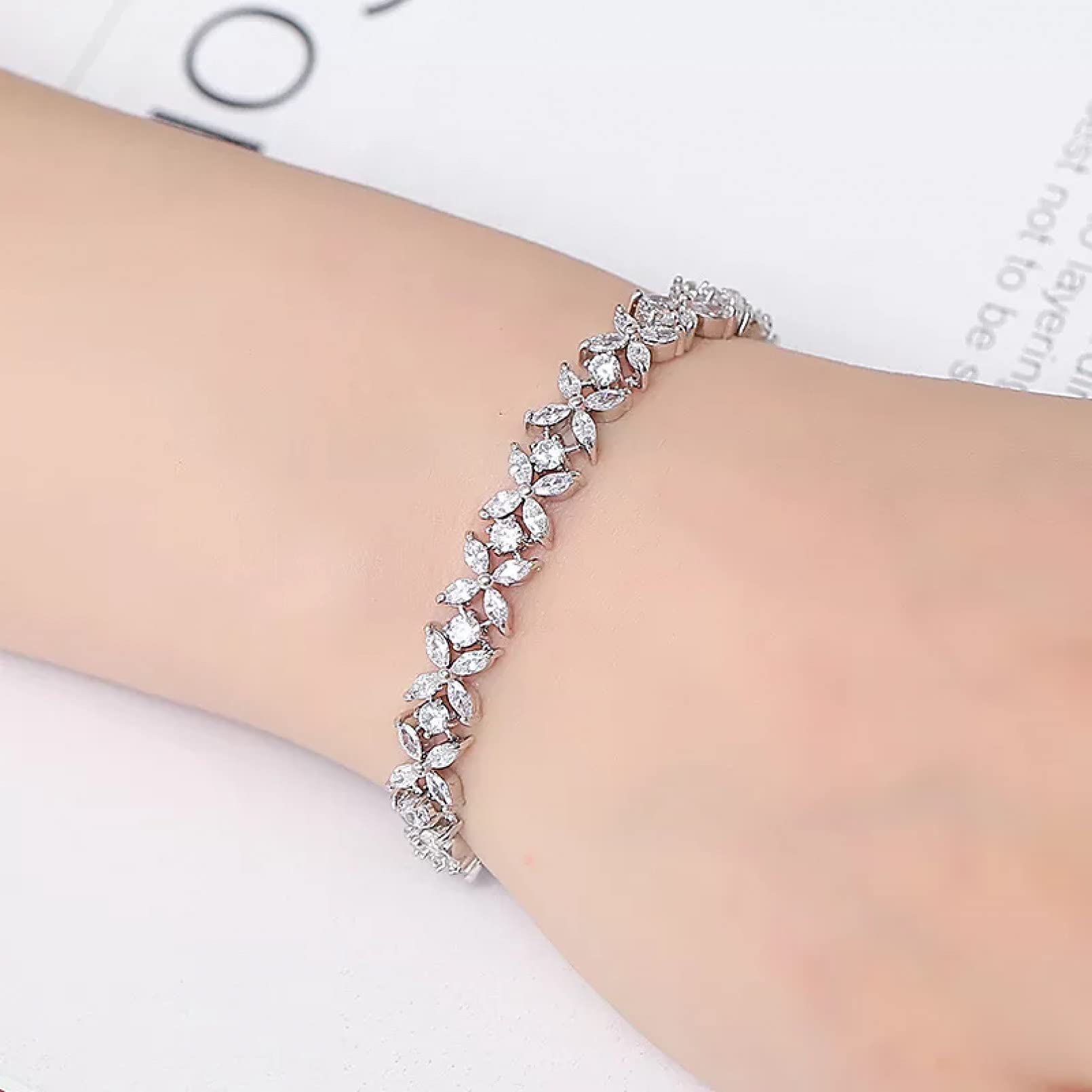 Damenarmband Neu Luxus 925 Sterling Silber Armband Damen Jubiläumsgeschenk Schmuck