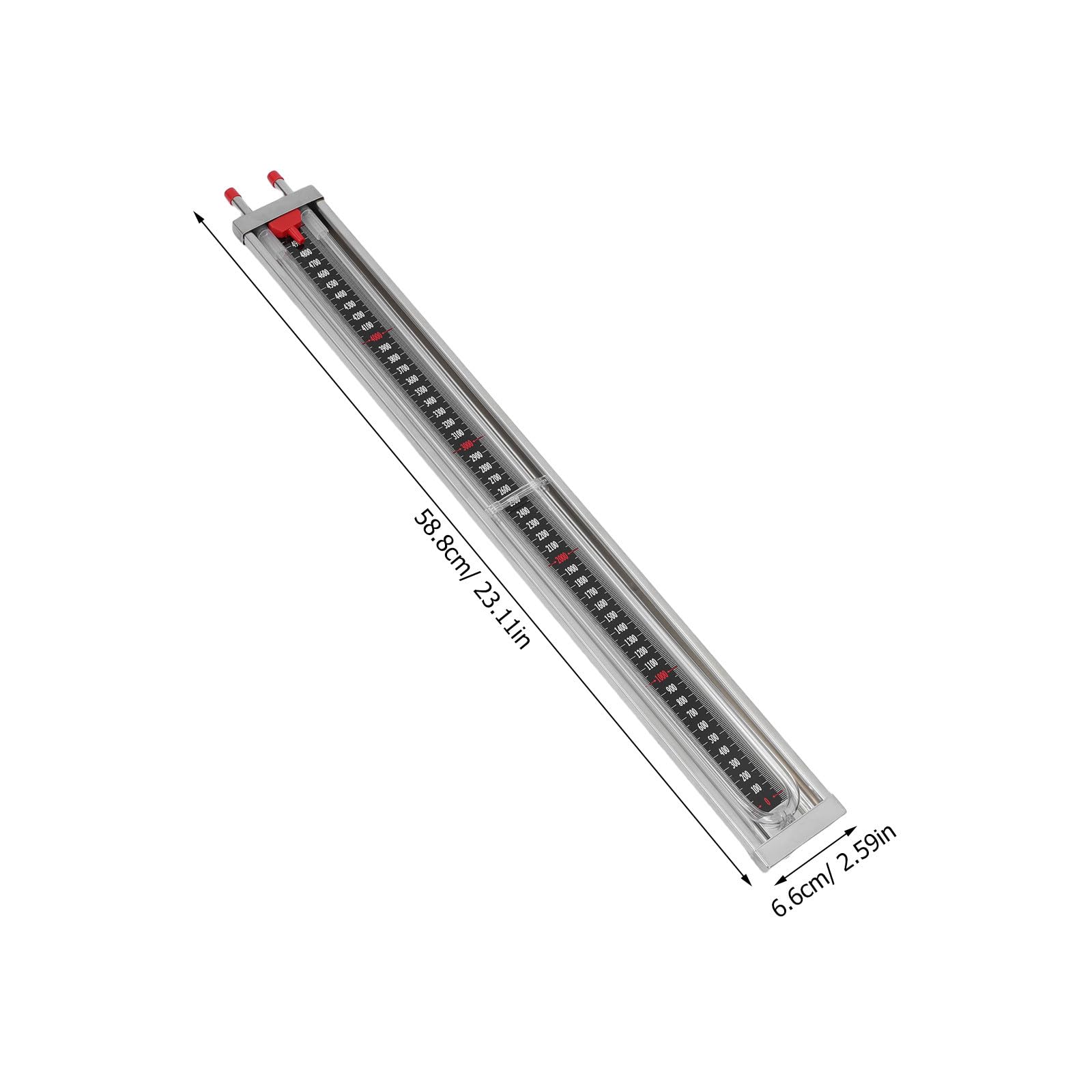 Mikinona U-Rohr-Manometer: Gasdruckmessgerät, Wassersäulenmesser – Vakuumdruckanzeigegerät, U-förmiges Manometer zur Messung von 0–5000 Pa