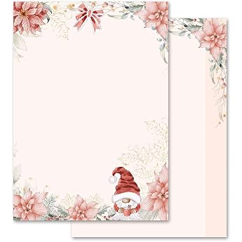 20 Sheets Christmas Tales Letter Paper DIN A4 Format