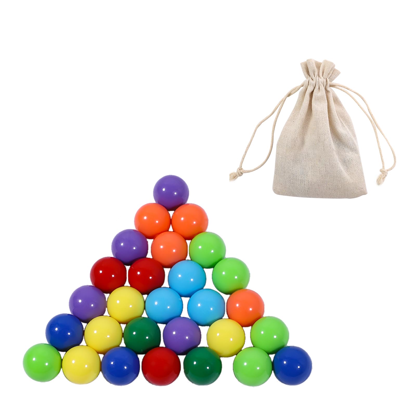 Medikaison Pegs Jokers and Marbles Board Game 14mm 32 Replacement Marbles 4 Each of 8 Colors for Aggravation Wahoo Dirty Marbles Board Game Colorful Marble and Storage Bag Included(14mm/0.55inches)