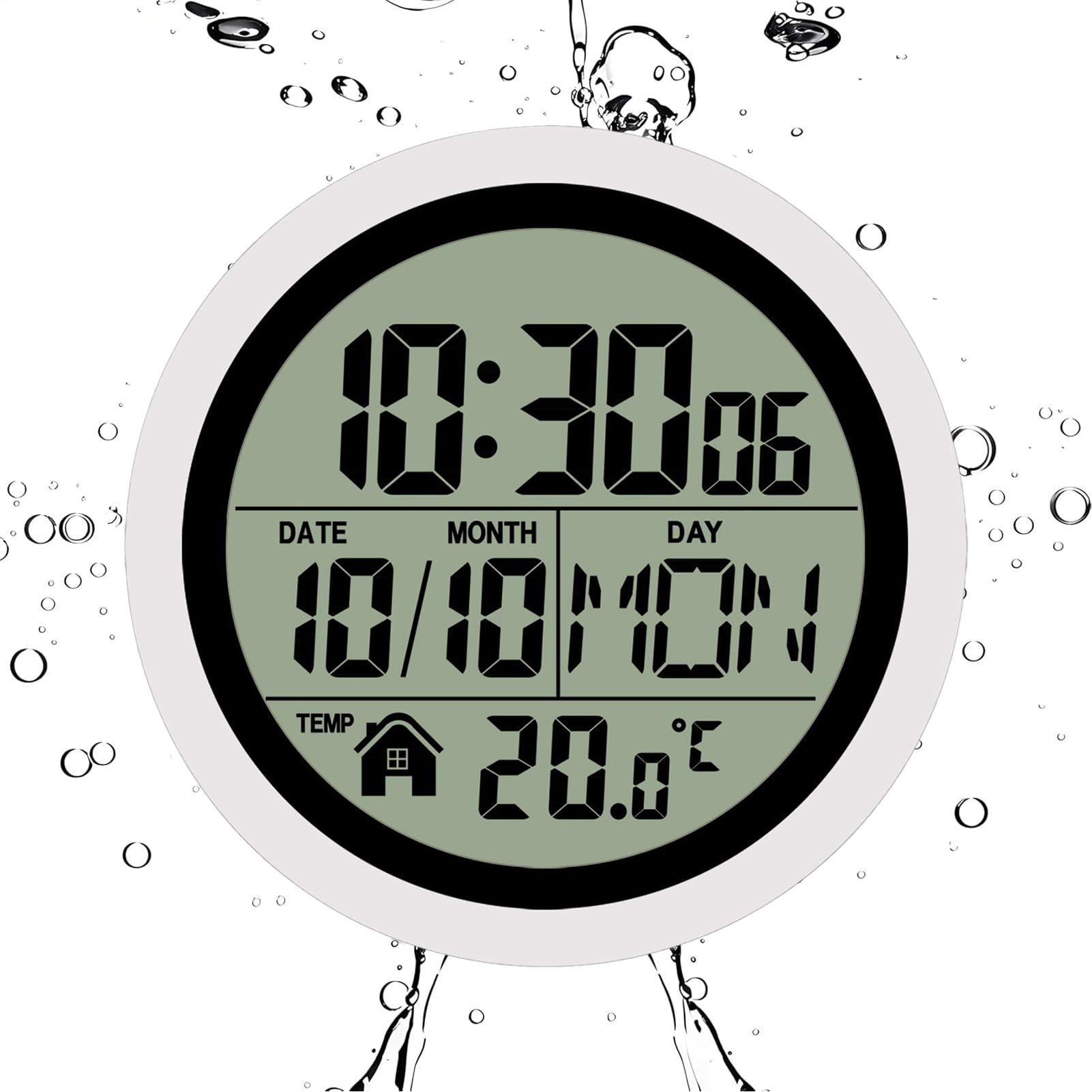 Horloge murale numérique avec thermomètre pour optimiser votre routine
