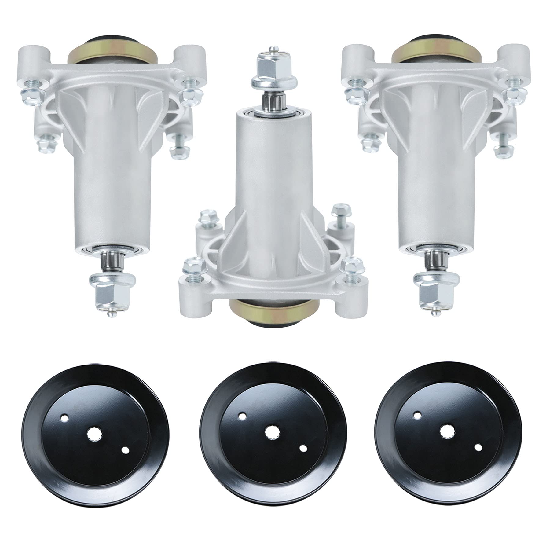 Photo 1 of PetMigo 187292 Spindle Assembly 2246 LS, YTH 20K46, YTH2042, CT154 Compatible with Craftsman Husqvarna AYP 42", 46", 48" and 54" Decks 192870, 532192870, 532187292, Includes Pulley 195945,197473