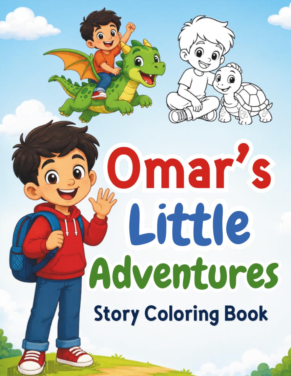 Omar’s Little Adventures Story Coloring Book: Fun and Cute Coloring Adventures for Creative Kids