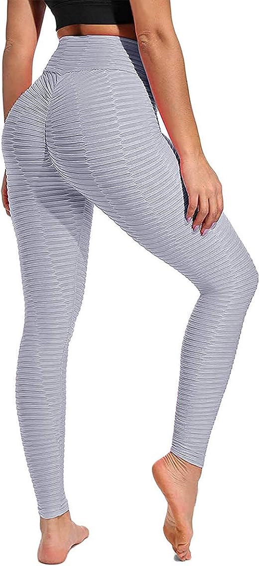 Yaavii, leggings da donna a vita alta, increspati, per yoga, palestra o  footing, sollevamento glutei e controllo pancia : Amazon.it: Abbigliamento