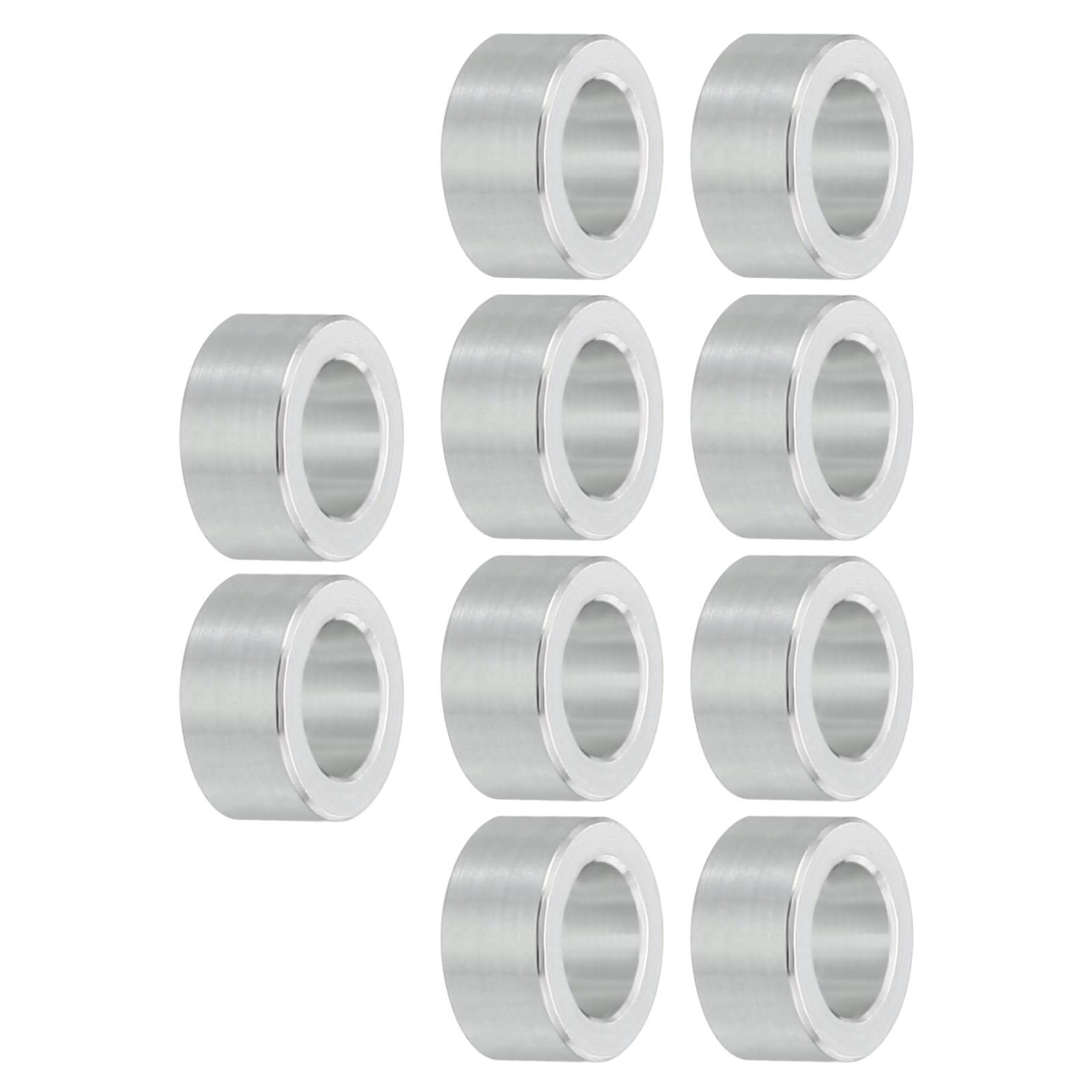 TOP-VIGOR 10Pcs M6 Aluminum Spacer, 6.2mm ID x 10mm OD x 5mm Length Metal Spacer