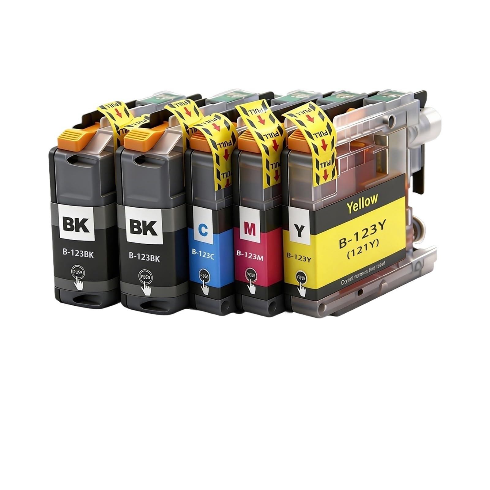 Cartouche d'encre, Compatible avec Brother, LC121 LC123 J4110DW