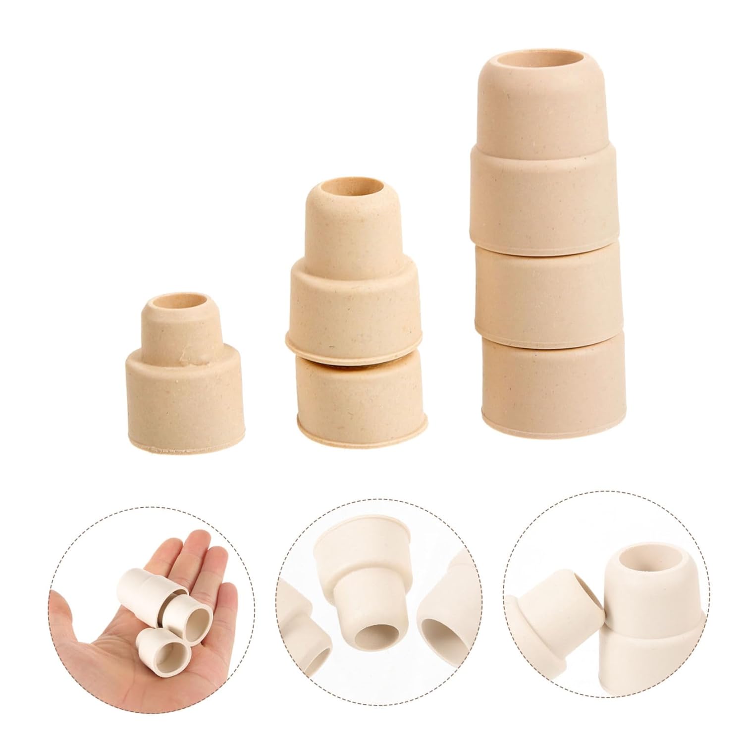 Alipis 150pcs Seal Supply Wear-Resistant Jug Stopper Replaceable Tube Plugs for Lab Tools