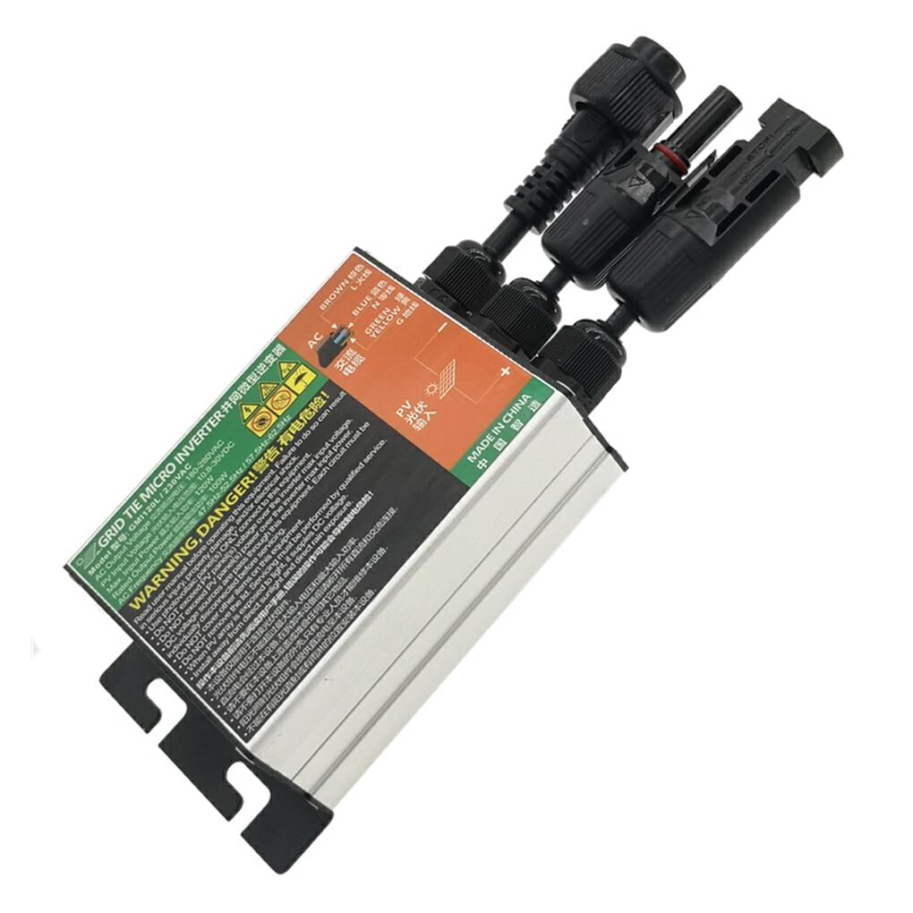 Inverter solare fotovoltaico con lunga durata di funzionamento silenzioso Capacità off-grid Collegamento alla rete Micro inverter su inverter di rete, GMI180L, 180 V-280 V CA, 10.8-30 V