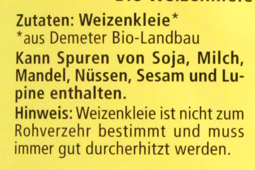 Alnatura Bio Weizenkleie, 6er Pack (6 x 250g)